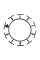 Бордюр садовий 58х1000мм, RIM-BORD TYP R, TYP ROUND, OBRB58TYPR