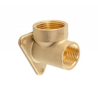 Коліно настінне з 1/2"-3/4" РВ, латунь, BR-323412