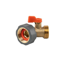 З'єднувач з краном РВ 3/4" вихід РЗ 3/4", BRASS SOFT, BR-S2232/45