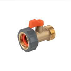 Кран запірний з внутрішньою і зовнішньою різьбами 3/4", BRASS SOFT, BR-S2232