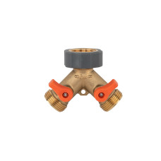 Розподільник з 2 кранами 3/4", BRASS SOFT, BR-S2234