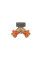 Розподільник з 2 кранами 3/4", BRASS SOFT, BR-S2234