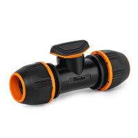 Універсальна муфта з краном 3/4", 5/8", 1/2", BLACK LINE, ECO-PWB2248