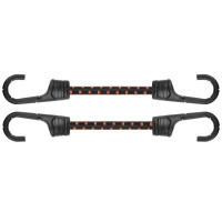 Шнур еластичний гумовий 100см х 2шт. з металевими гачками PVC BUNGEE CORD HOOK, BCH2-08100BC-B