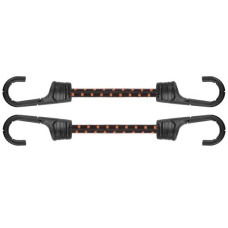 Шнур еластичний гумовий 100см х 2шт. з металевими гачками PVC BUNGEE CORD HOOK, BCH2-08100BC-B
