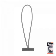 Гумка еластична із засувкою BUNGEE CORD T BAR, довжина 20 см, блістер, BCT1-0420GY-B