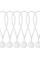 Петля еластична гумова з кулькою 15см х 10шт. BUNGEE CORD BALL, BCB-0515WH-B