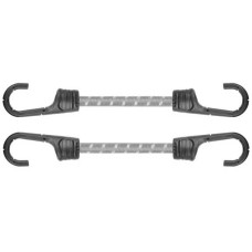 Шнур еластичний гумовий 40см х 2шт. з металевими гачками PVC BUNGEE CORD HOOK, BCH2-08040GY-B