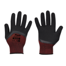 Рукавички захисні FLASH GRIP RED FULL латекс, розмір 8, RWFGRDF8