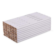 Олівець будівельний, HB 180мм, OCTAGON, білий, DIY-PCWL2OC18WH/48D