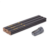 Набір будівельних олівців з точилкою HB 180mm OCTAGON, 6 шт. графіт, DIY-PC2OC18GH/S6B