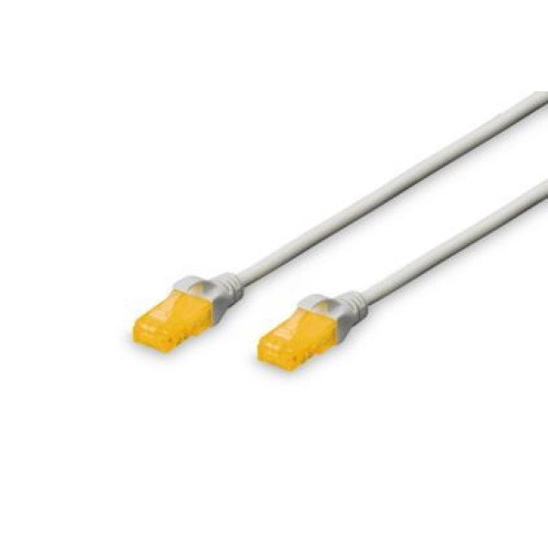 Digitus cat.6A U-UTP, 5м, AWG 26/7, Cu, LSZH, серого цвета