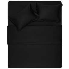 ARDESTO Простирадло Mix&Match Premium, 180х240см, 100% бавовна, сатин, чорний