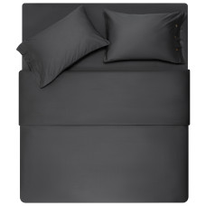 ARDESTO Простирадло на резинці Mix&Match Premium, 180x200+30см, 100% бавовна, сатин, сірий