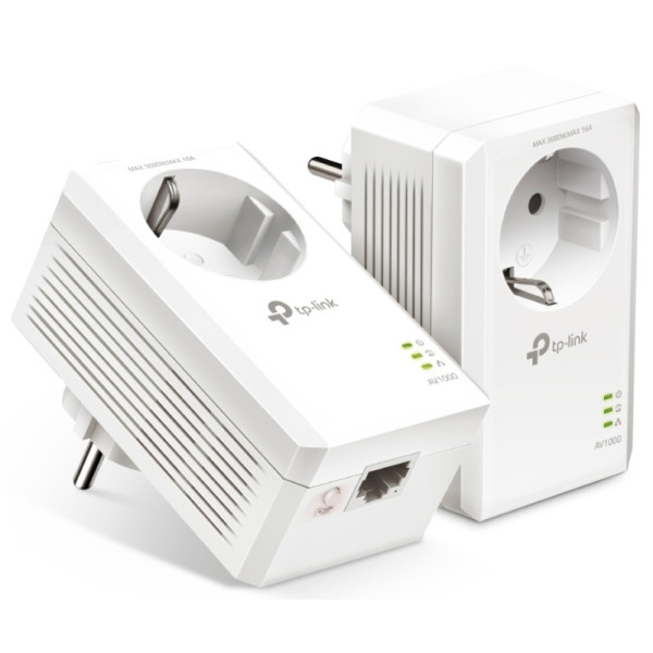 TP-Link Адаптер Powerline TL-PA7017PKIT 2PK AV1000 1xGE розетка