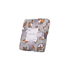 ARDESTO Плед Flannel, 160х200см, коргі, 100% поліестер