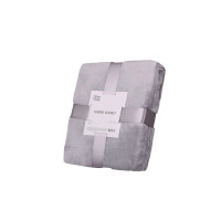 ARDESTO Плед Flannel, 200х220см, сірий, 100% поліестер