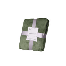 ARDESTO Плед Flannel, 160х200см, зелений, 100% поліестер