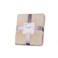 ARDESTO Плед Embossed, 200х220см, тауп, 100% поліестер