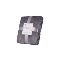 ARDESTO Плед Embossed, 200х220см, сірий, 100% поліестер
