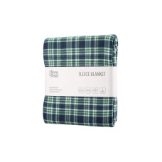 ARDESTO Плед Fleece, 160х200 см, 100% поліестер, клітинка зелена