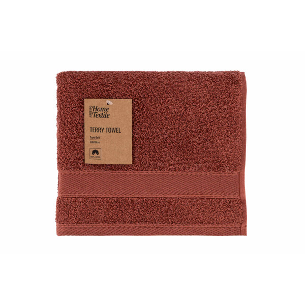 ARDESTO Рушник махровий SuperSoft, теракота, 50х90см, 100% бавовна