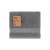 ARDESTO Рушник махровий SuperSoft, сірий, 50х90см, 100% бавовна