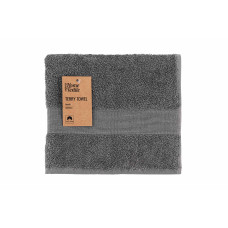 ARDESTO Рушник махровий Benefit, 50х90см, 100% бавовна, сірий