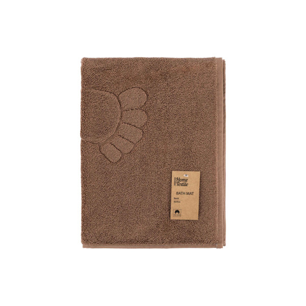 ARDESTO Килимок для ніг махровий Benefit, 50х70см, 100% бавовна, коричневий