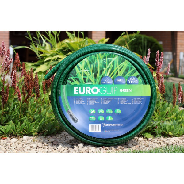 Шланг садовий Tecnotubi Euro Guip Green для поливу діаметр 1/2 дюйма, довжина 50 м (EGG 1/2 50)