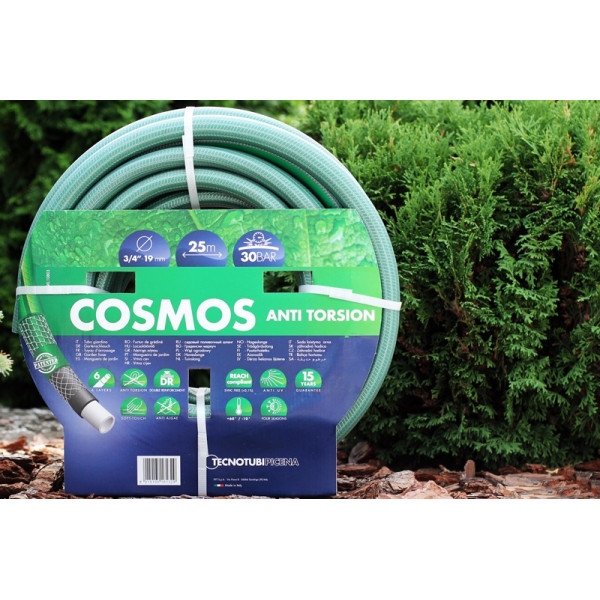 Шланг Tecnotubi Cosmos садовий для поливу діаметр 1/2 дюйма, довжина 15 м (CS 1/2 15)