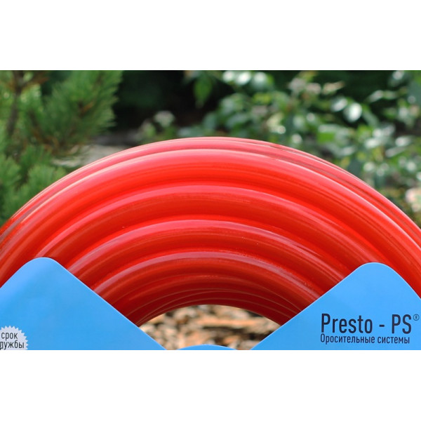 Шланг поливальний Presto-PS силікон садовий Caramel (червоний) діаметр 3/4 дюйма, довжина 30 м (SE-3/4 30)