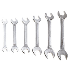 Ключі ріжкові двосторонні Top Tools 35D255, набір 6 шт., 6–17 мм, сталь