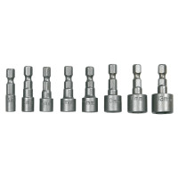 Набір торцевих головок TOPEX 39D387 1/4", 8 шт. (5–13 мм) сталь CrV