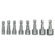 Набір торцевих головок TOPEX 39D387 1/4", 8 шт. (5–13 мм) сталь CrV