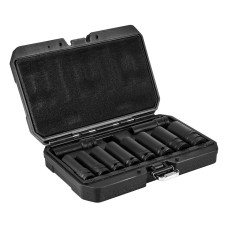 Набір ударних головок NEO 12-107, 1/2", 10 шт., шестигранні, подовжені, 10–24 мм