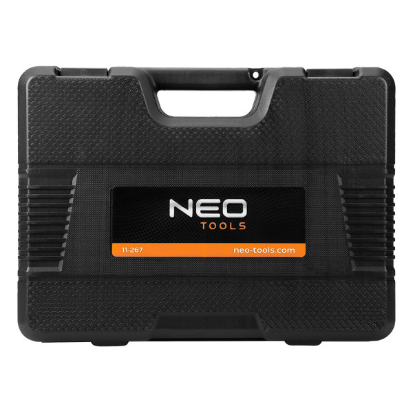 Комплект для продувки гальмівних систем і вакуумних датчиків NEO 11-123, манометр, шланги, адаптери