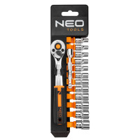 Набір головок торцевих з тріскачкою Neo Tools 10-000 1/4", 14 шт.