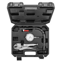Набір для перевірки биття гальмівних дисків NEO Tools 11-130, циферблатний індикатор, точність 0,01 мм