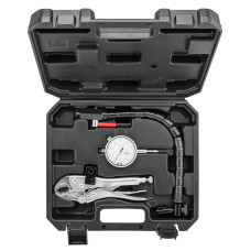 Набір для перевірки биття гальмівних дисків NEO Tools 11-130, циферблатний індикатор, точність 0,01 мм
