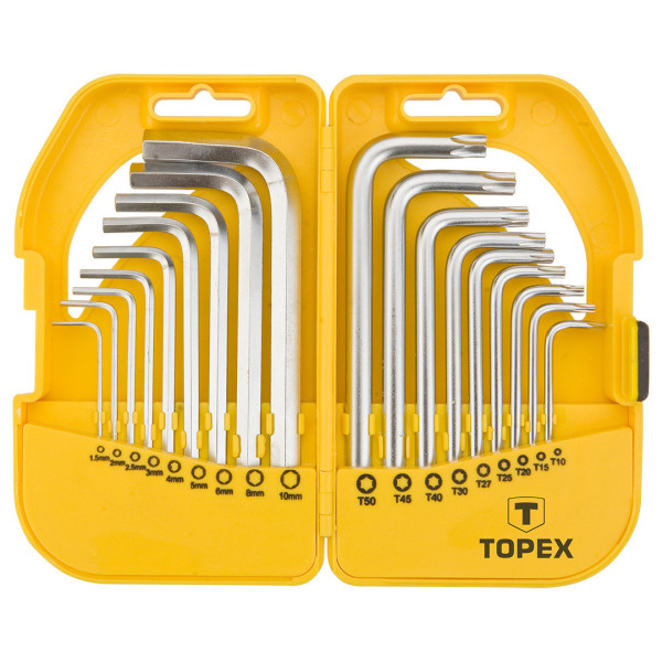 Ключі шестигранні і Torx, набір 18 шт.*1 уп.
