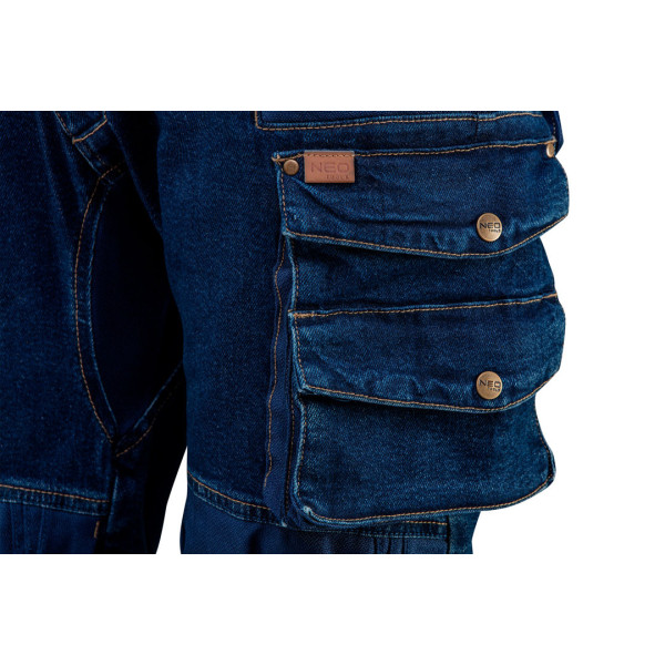 Робочі штани NEO DENIM 81-228, з кишенями та вставками з оксфорду, CE XL