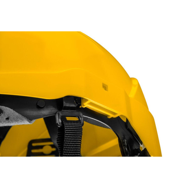 Каска промышленная NEO TOOLS 97-210, желтая, для работы на высоте, ABS, CE сертификат