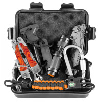 Набір для виживання Neo Tools 63-154: 8 в 1, складаний ніж, ліхтарик, кресало, мультитул
