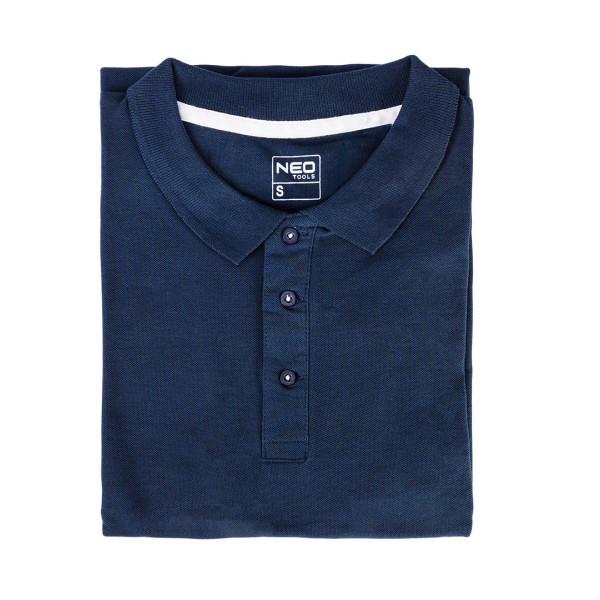 Футболка поло Neo Tools 81-606 Denim синя M