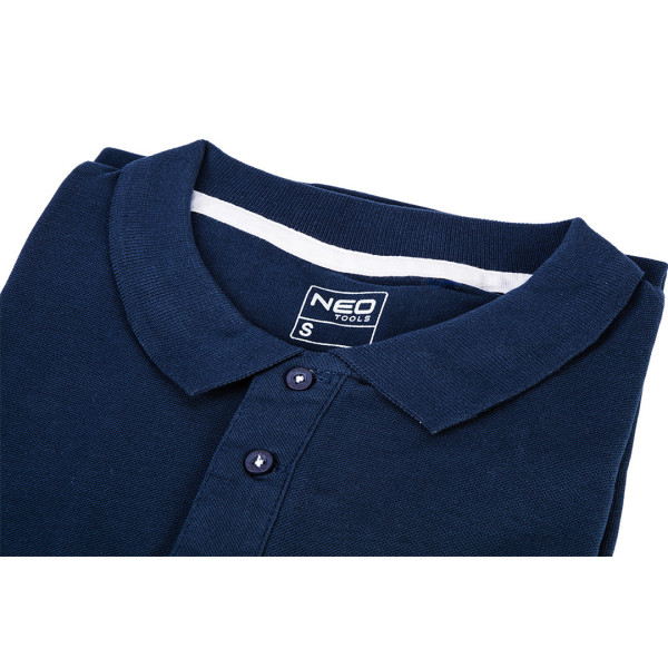 Футболка поло Neo Tools 81-606 Denim синя M