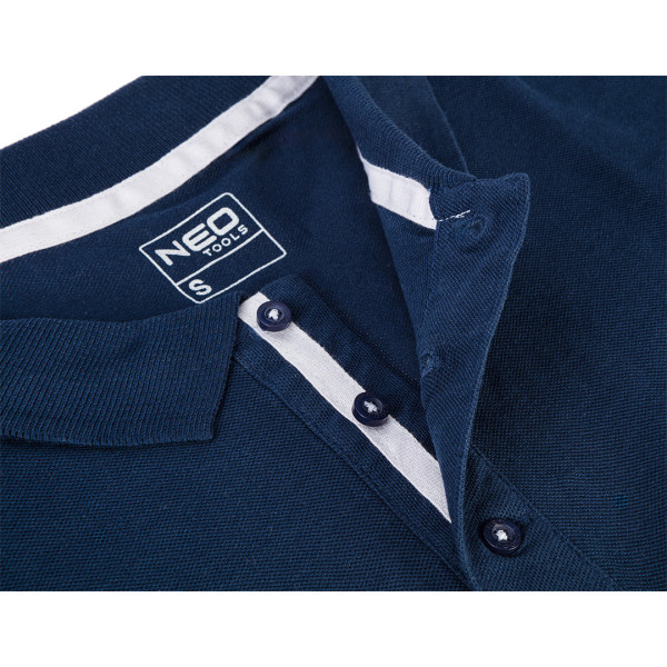 Футболка поло Neo Tools 81-606 Denim синя M