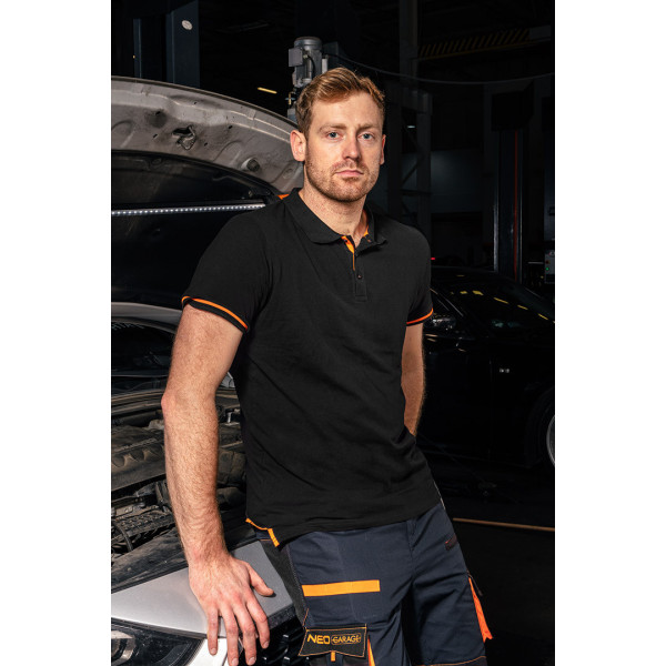 Поло Neo Tools 81-657 чорна S