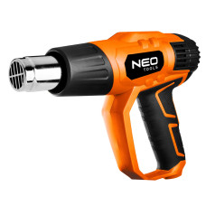 Термофен NEO TOOLS 04-710, потужність 2000 Вт, температурний діапазон 50-600°C, з кейсом та дисплеєм