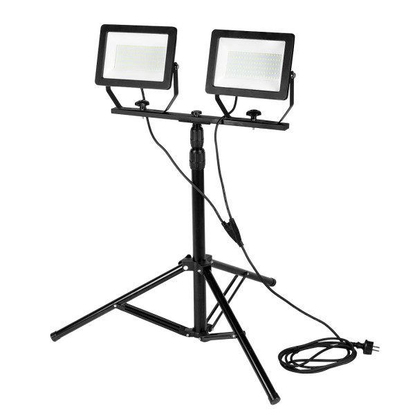 Neo Tools 99-096 Подвійний світлодіодний прожектор 2 x 100 Вт на штативі 1,8 м, LED, IP65